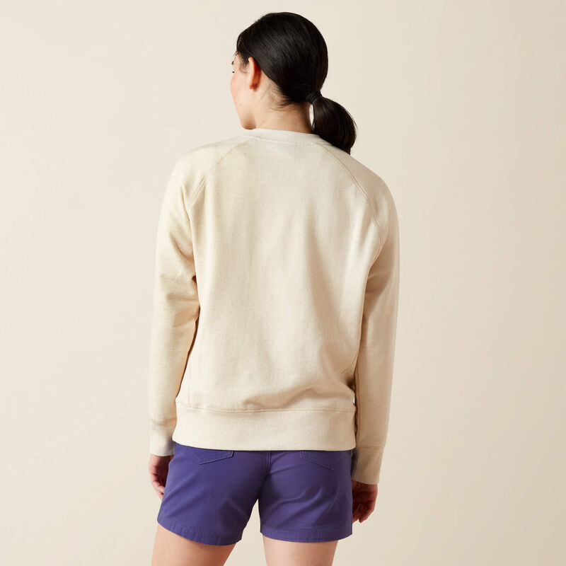 Ariat - Women's Workman Washed Fleece LS Sweatshirt - 10055113