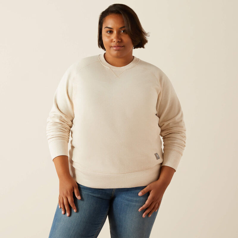 Ariat - Women's Workman Washed Fleece LS Sweatshirt - 10055113