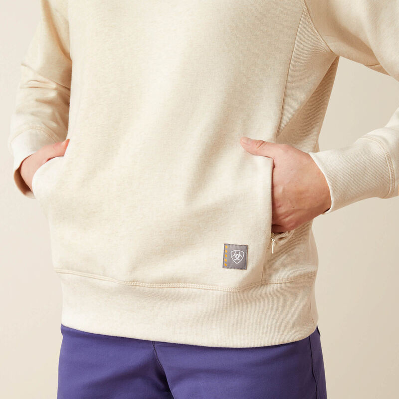 Ariat - Women's Workman Washed Fleece LS Sweatshirt - 10055113