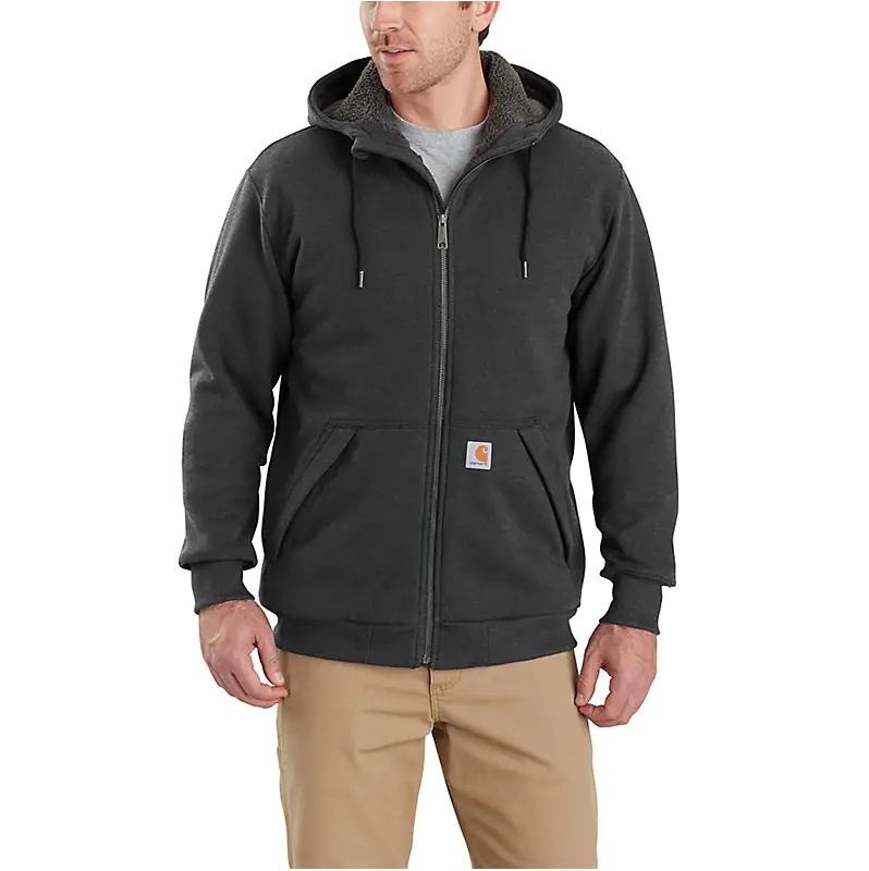 Carhartt - Men's Rain Defender Relaxed Fit Midweight Sherpa Lined Full-Zip Sweatshirt - 103308