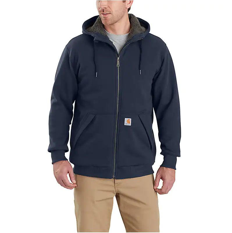 Carhartt - Men's Rain Defender Relaxed Fit Midweight Sherpa Lined Full-Zip Sweatshirt - 103308