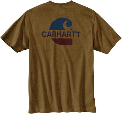 Carhartt - Men's Loose Fit Heavyweight Short Sleeve Pocket C Graphic T-Shirt - 105710