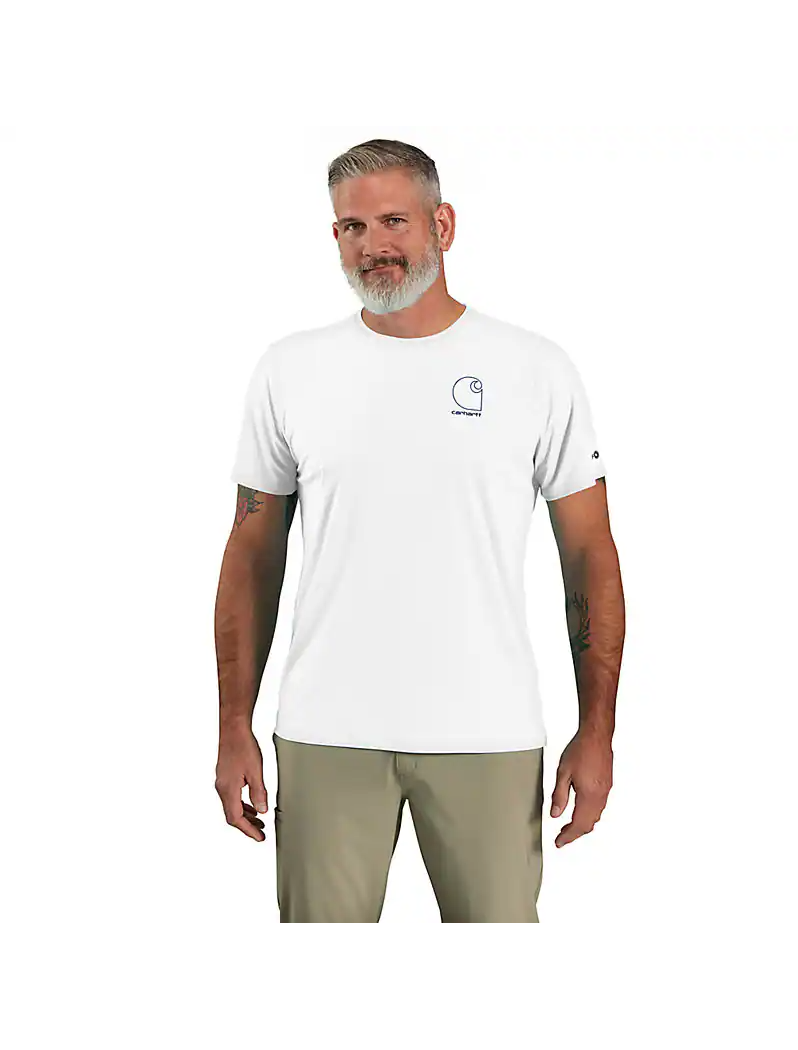 Carhartt - Men's Force Sun Defender Lightweight SS Logo Graphic T-Shirt - 106163