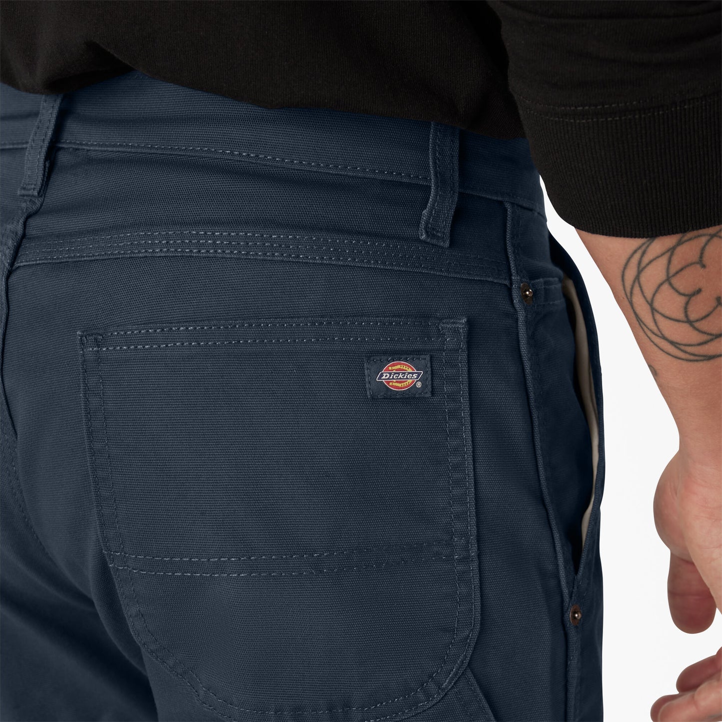 Dickies - Men's FLEX Regular Fit Duck Carpenter Pants - DP802 Dark Navy