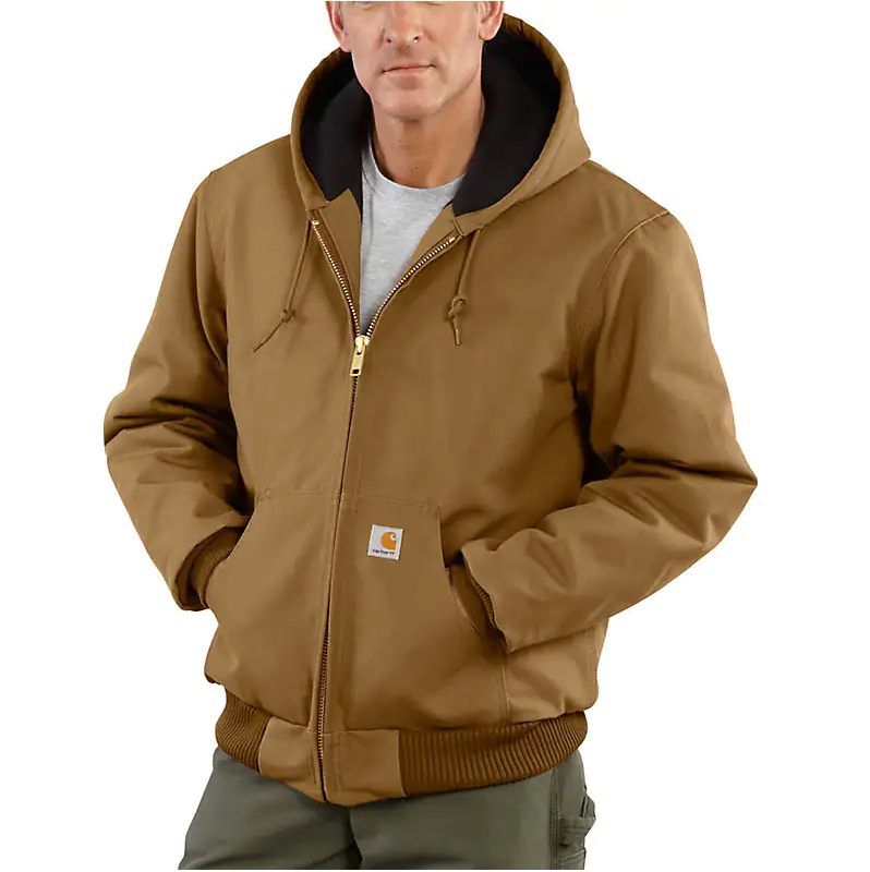 Carhartt - Men’s Loose Fit Firm Duck Insulated Flannel-Lined Active Jac -  J140