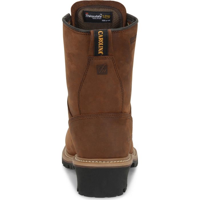 Carolina - Men's 8" Waterproof Insulated Logger Steel Toe Work Boot - CA5821