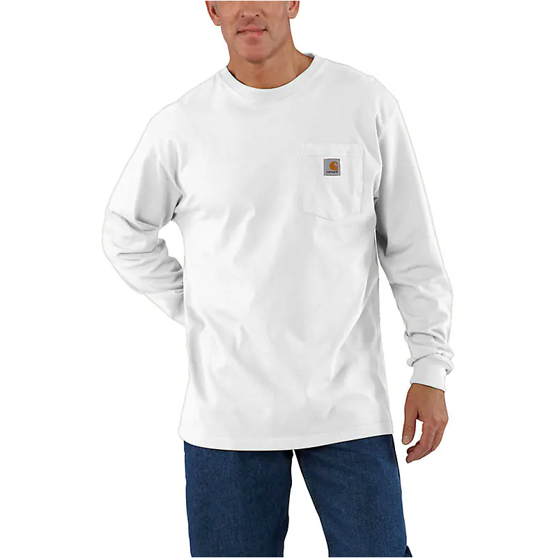 Carhartt - Men's Loose Fit Heavyweight Long Sleeve Pocket T-Shirt - K126