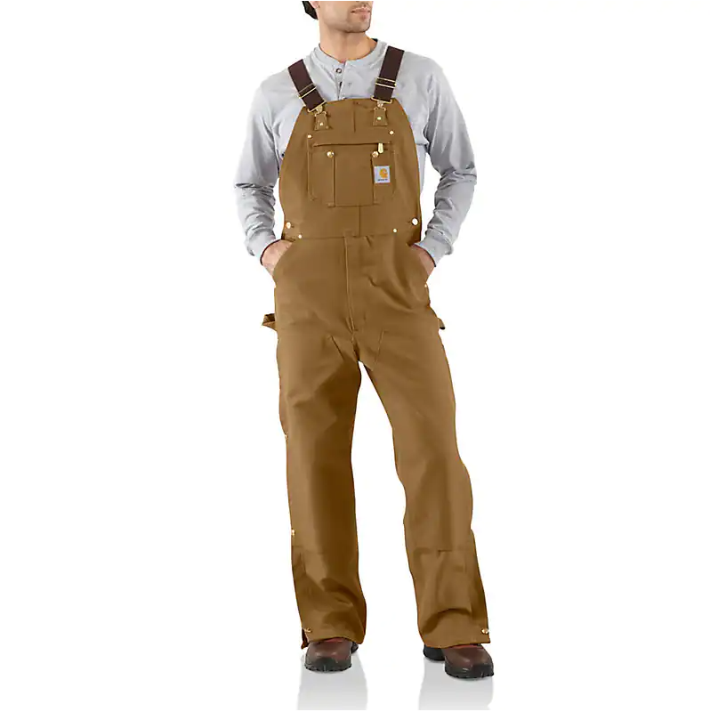 Carhartt - Men's Loose Fit Firm Duck Uninsulated Bib Overall - R37