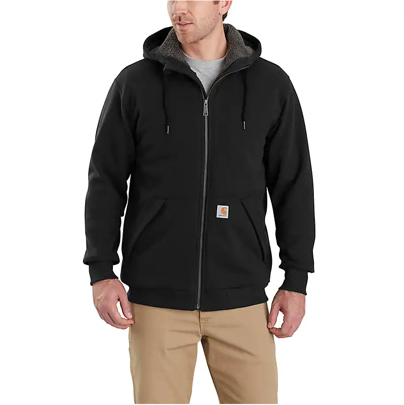 Carhartt - Men's Rain Defender Relaxed Fit Midweight Sherpa Lined Full-Zip Sweatshirt - 103308