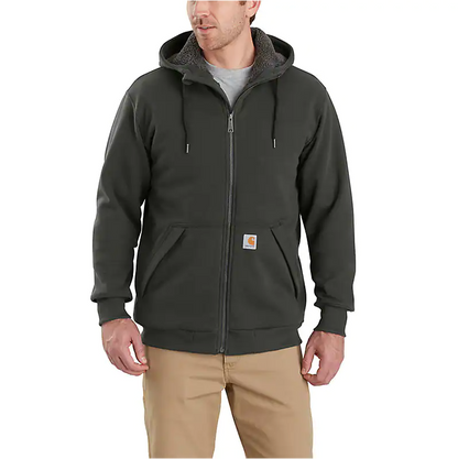 Carhartt - Men's Rain Defender Relaxed Fit Midweight Sherpa Lined Full-Zip Sweatshirt - 103308