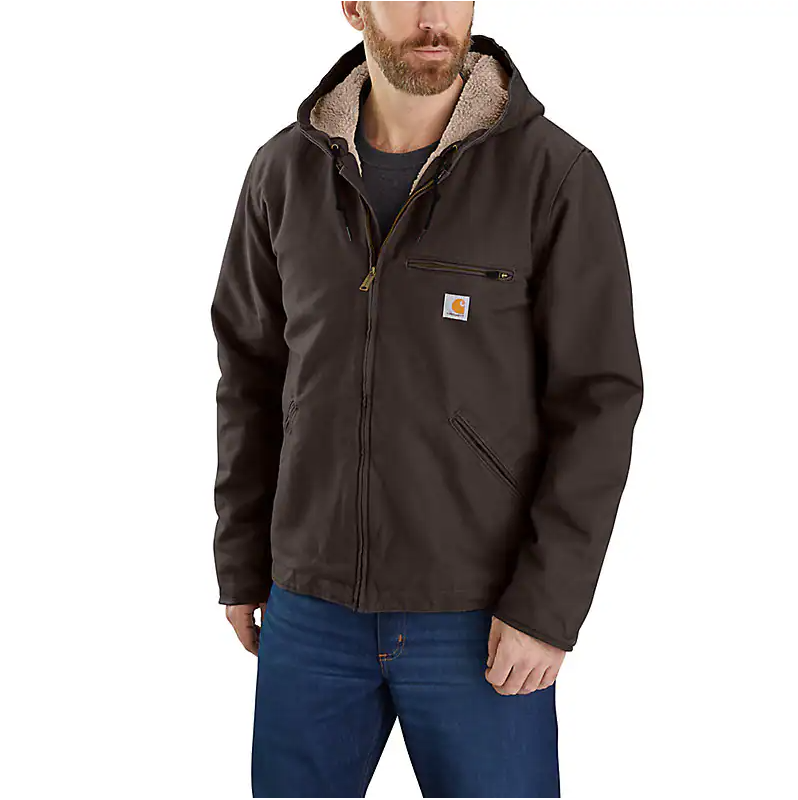 Carhartt - Men's Relaxed Fit Washed Duck Sherpa Lined Jacket - 104392
