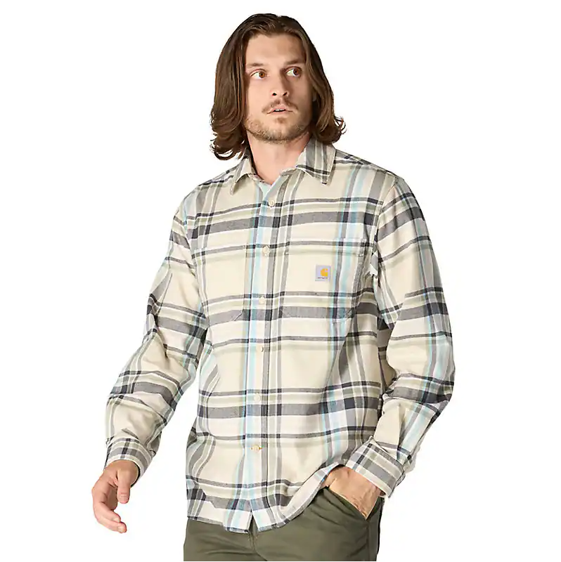 Carhartt - Men's Rugged Flex Relaxed Fit Midweight Flannel Long Sleeve Plaid Shirt - 107010