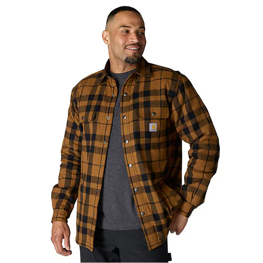 Carhartt - Men's Relaxed Fit Flannel Sherpa Lined Shirt Jac - 107017