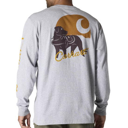 Carhartt - Men's Loose Fit Heavyweight Long Sleeve Pocket Dog Graphic T Shirt - 107042