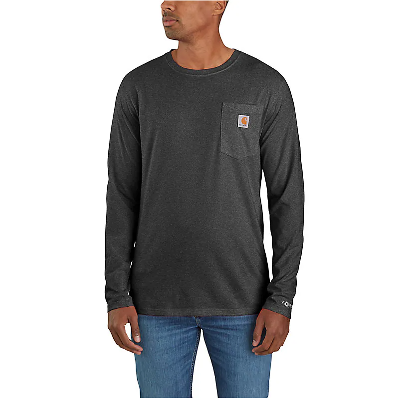 Carhartt - Men's Force Relaxed Fit Midweight Long-Sleeve Pocket T-Shirt - 104617