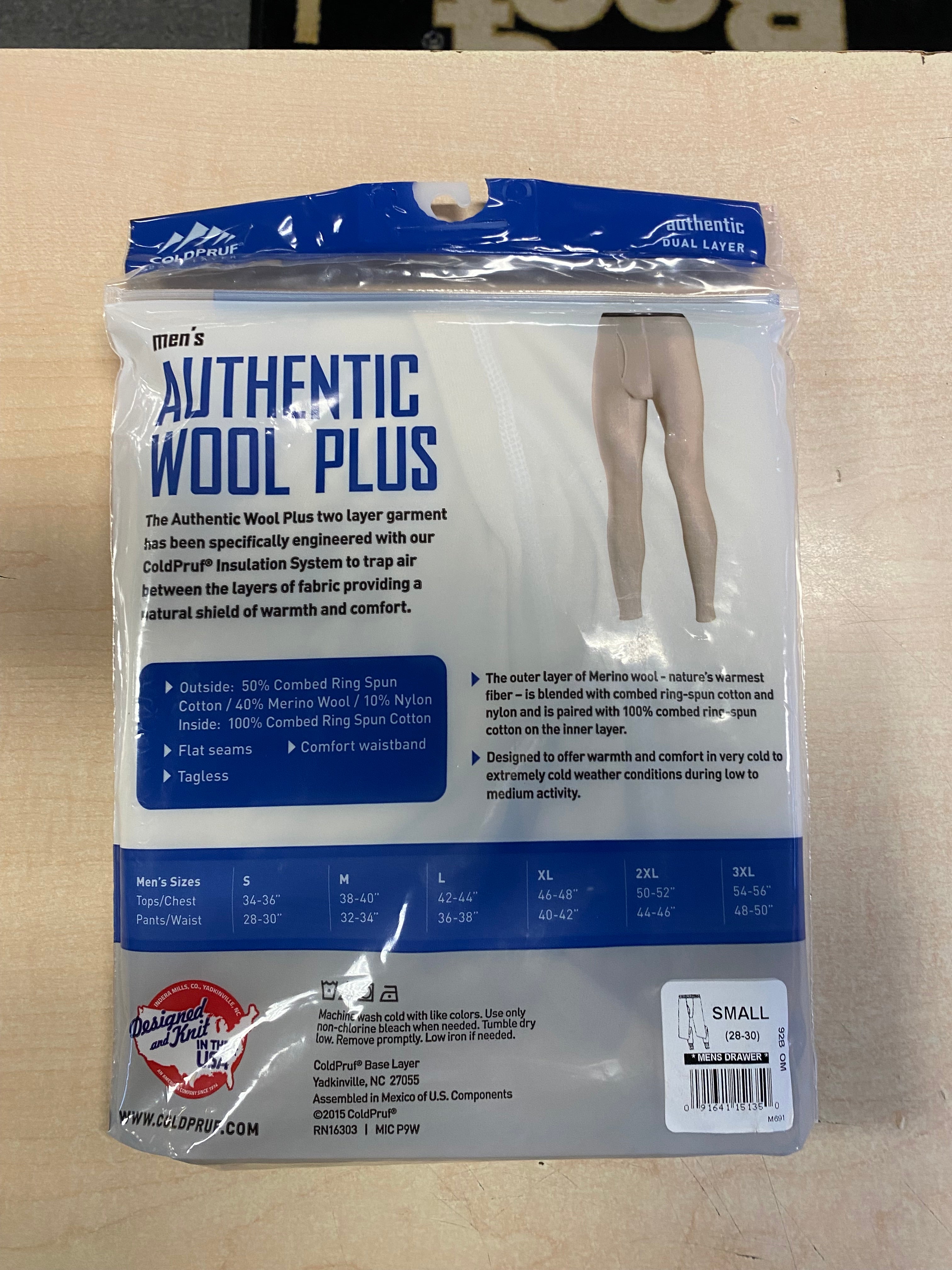 Coldpruf authentic wool clearance plus