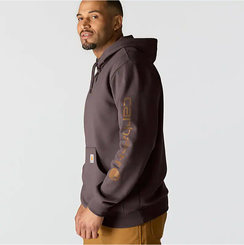 Carhartt - Men's Loose Fit Midweight Logo Sleeve Graphic Hoodie - K288