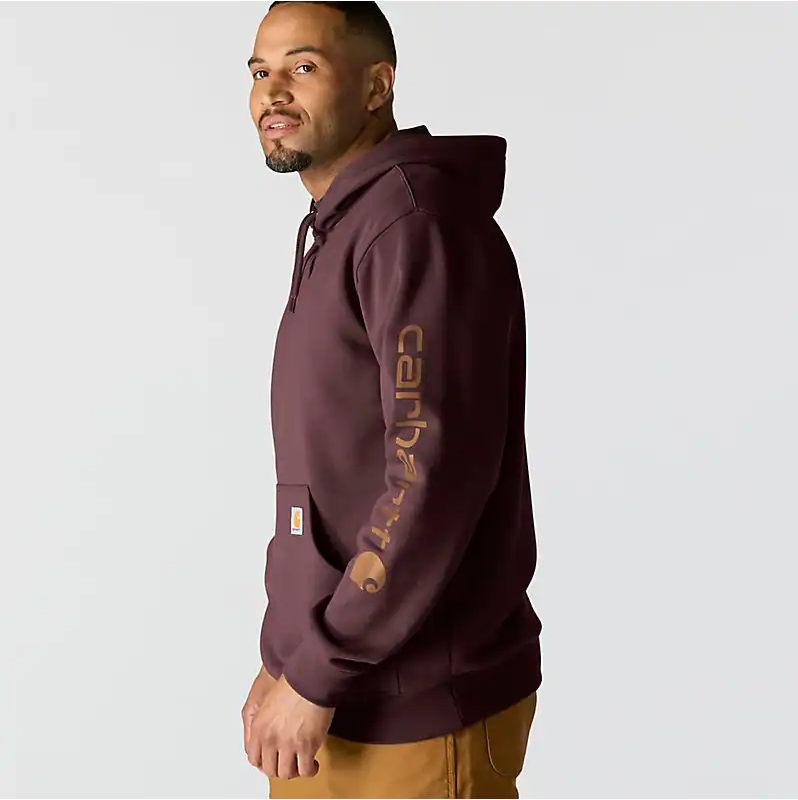 Carhartt - Men's Loose Fit Midweight Logo Sleeve Graphic Hoodie - K288